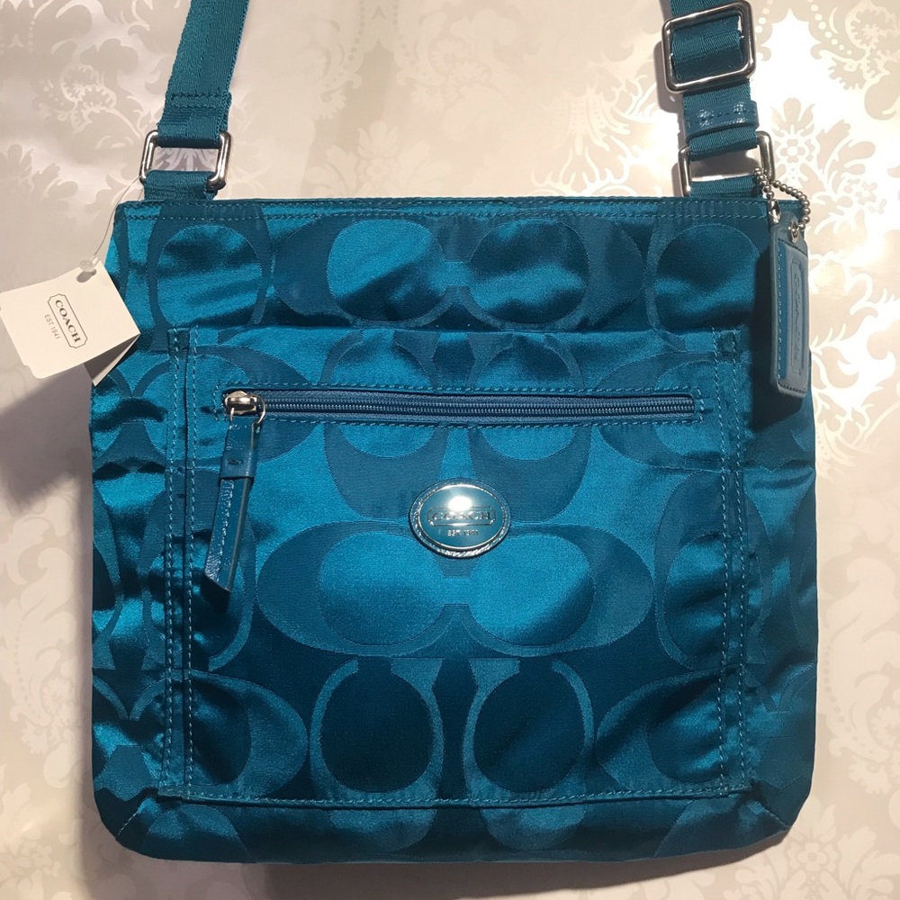 Coach Signature Nylon Getaway File Bag